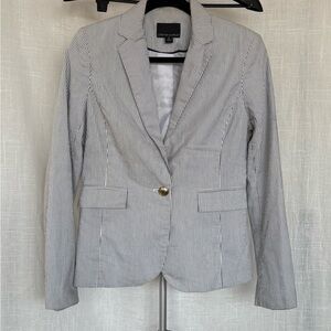 Cynthia Rowley Black and White Pinstripe Blazer